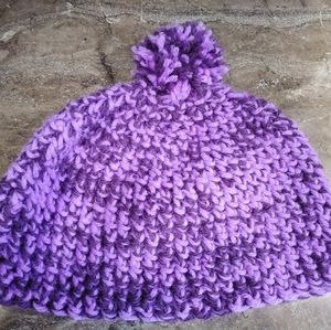 Handmade Crochet Poofball Beanie
